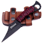 Ottoza Handmade 1095 Carbon Steel Hunting Knife & Micarta Handle No:387