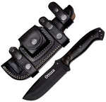 Ottoza Handmade 1095 Carbon Steel Hunting Knife & Cow Horn Handle No:338