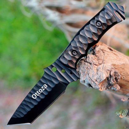 Ottoza Handmade 1095 Carbon Steel Hunting Knife & Micarta Handle No:377
