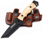 Ottoza Handmade 1095 Carbon Steel Hunting Knife & Bone Handle No:379