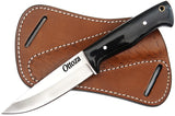 Ottoza 1095 High Carbon Steel Bushcraft Knife & Cow Horn Handle No:399