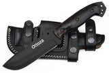 Ottoza Handmade 1095 Carbon Steel Hunting Knife & Cow Horn Handle No:338
