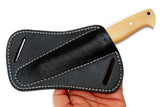Ottoza 1095 High Carbon Steel Bushcraft Knife & Bone Handle No:391