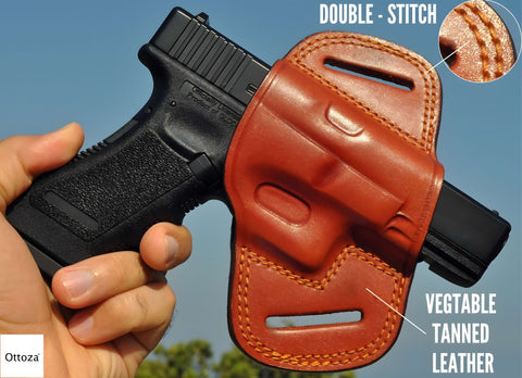 Ottoza Leather Gun Holster for GLOCK (17/19/19X/23) RIGHT Hand Holster