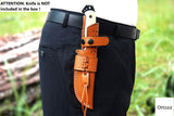 Ottoza Handmade Leather Knife Sheath SIDE DRAW Knife Sheath No:334