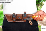 Ottoza Handmade Leather Knife Sheath RIGHT Hand Knife Sheath No:103