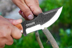 Ottoza Handmade D2 Steel Tracker Knife with Cow Horn & Olive Wood Handle No:204