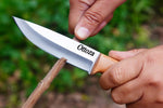 Ottoza 1095 High Carbon Steel Bushcraft Knife & Olive Wood Handle No:405