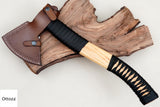 Ottoza Damascus Viking Axe - Tomahawk Axe - Camping Axe - Damascus Axe No:260