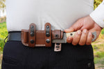 Ottoza Handmade 1095 Carbon Steel Hunting Knife & Micarta Handle No:386