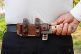 Ottoza Handmade 1095 Carbon Steel Hunting Knife & Micarta Handle No:386