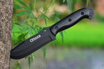 Ottoza Handmade 1095 Carbon Steel Hunting Knife & Cow Horn Handle No:338