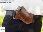 Ottoza Cross Draw Leather Knife Sheath Pocket Knife Sheath No:71