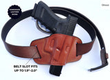 Ottoza Leather Gun Holster for GLOCK (17/19/19X/23) RIGHT Hand Holster No:306