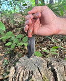 Ottoza Handmade Small Bushcraft / Hunting Knife & Padouk Wood Handle No:363