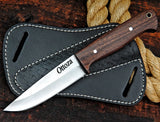 Ottoza 1095 High Carbon Steel Bushcraft Knife & Walnut Wood Handle No:397