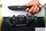 Ottoza Handmade 1095 Carbon Steel Hunting Knife & Cow Horn Handle No:338