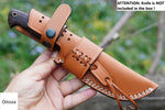 Ottoza Handmade Leather Knife Sheath SIDE DRAW Knife Sheath No:334