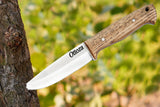 Ottoza 1095 High Carbon Steel Bushcraft Knife & Ash Wood Handle No:403
