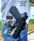Ottoza Leather Gun Holster for GLOCK (17/19/19X/23) RIGHT Hand Holster No:343