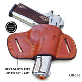 Ottoza Handmade Leather Gun Holster for 1911 RIGHT Hand Holster No:237