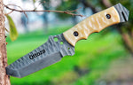 Ottoza Handmade 1095 Carbon Steel Hunting Knife & Bone Handle No:380