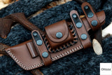 Ottoza Handmade Leather Knife Sheath RIGHT Hand Knife Sheath No:103