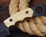 Ottoza Handmade 1095 Carbon Steel Hunting Knife & Micarta Handle No:385