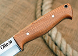 Ottoza 1095 High Carbon Steel Bushcraft Knife & Olive Wood Handle No:405