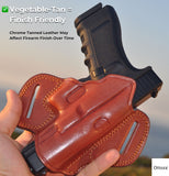 Ottoza Leather Gun Holster for GLOCK (17/19/19X/23) RIGHT Hand Holster No:243