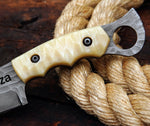 Ottoza Handmade 1095 Carbon Steel Hunting Knife & Micarta Handle No:386