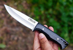 Ottoza 1095 High Carbon Steel Bushcraft Knife & Cow Horn Handle No:399