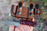 Ottoza Handmade 1095 Carbon Steel Hunting Knife & Micarta Handle No:414