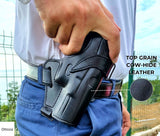 Ottoza Leather Gun Holster for GLOCK (17/19/19X/23) RIGHT Hand Holster No:343
