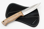 Ottoza 1095 High Carbon Steel Bushcraft Knife & Ash Wood Handle No:394