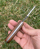Ottoza Handmade Small Bushcraft / Hunting Knife & Walnut Wood Handle No:370