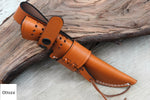 Ottoza Handmade Leather Knife Sheath SIDE DRAW Knife Sheath No:334