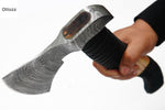 Ottoza Damascus Viking Axe - Tomahawk Axe - Camping Axe - Damascus Axe No:260