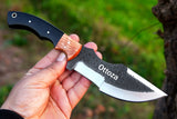Ottoza Handmade D2 Steel Tracker Knife with Cow Horn & Olive Wood Handle No:204