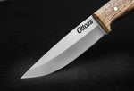 Ottoza 1095 High Carbon Steel Bushcraft Knife & Ash Wood Handle No:394