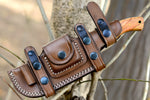 Ottoza Handmade D2 Steel Tracker Knife Olive Wood-Bone Handle No:374