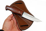 Ottoza 1095 High Carbon Steel Bushcraft Knife & Ballad Wood Handle No:404