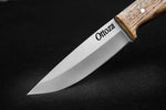Ottoza 1095 High Carbon Steel Bushcraft Knife & Ash Wood Handle No:403
