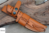 Ottoza Handmade Leather Knife Sheath SIDE DRAW Knife Sheath No:334