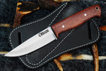 Ottoza 1095 High Carbon Steel Bushcraft Knife & Ballad Wood Handle No:395