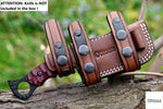 Ottoza Handmade SMALL Leather Knife Sheath LEFT Hand Knife Sheath No:129