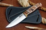 Ottoza 1095 High Carbon Steel Bushcraft Knife & Ram Horn Handle 425