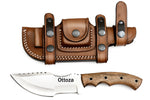 Ottoza Handmade D2 Steel Tracker Knife with Walnut Wood Handle No:200