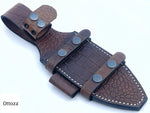 Ottoza Leather Knife Sheath RIGHT & LEFT Hand - HORIZONTAL & VERTICAL Carry - DUAL No:332