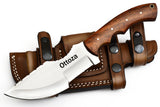 Ottoza Handmade D2 Steel Tracker Knife with Wood Handle No:116